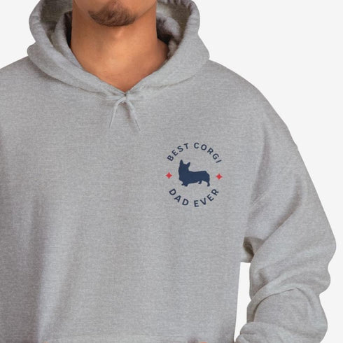 Corgi Men's Hoodie - Best Corgi Dad - Corgi Gift